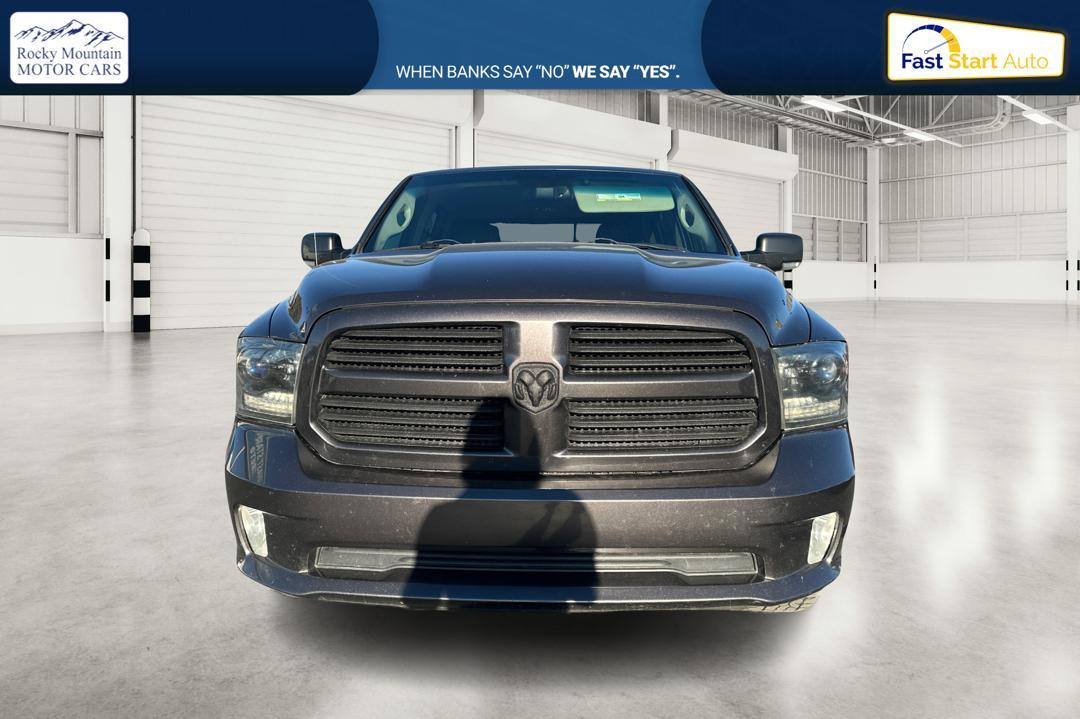 2015 Gray RAM 1500 Sport Crew Cab SWB 4WD (1C6RR7MT1FS) with an 5.7L V8 OHV 16V engine, 6-Speed Automatic transmission, located at 767 S State Road, Pleasant Grove, UT, 84062, (801) 785-1058, 40.354839, -111.736687 - Photo#9