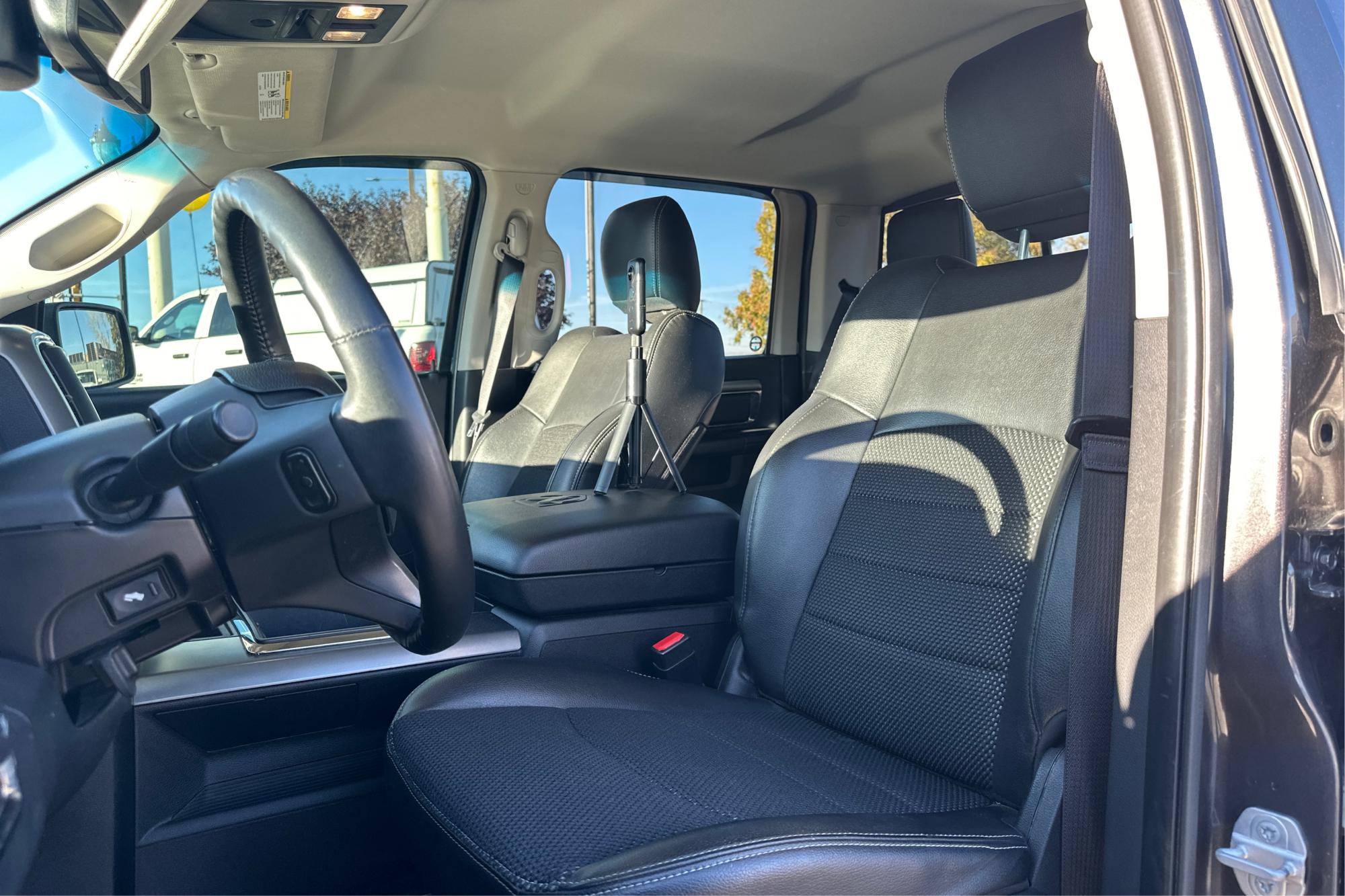 2015 Gray RAM 1500 Sport Crew Cab SWB 4WD (1C6RR7MT1FS) with an 5.7L V8 OHV 16V engine, 6-Speed Automatic transmission, located at 767 S State Road, Pleasant Grove, UT, 84062, (801) 785-1058, 40.354839, -111.736687 - Photo#14