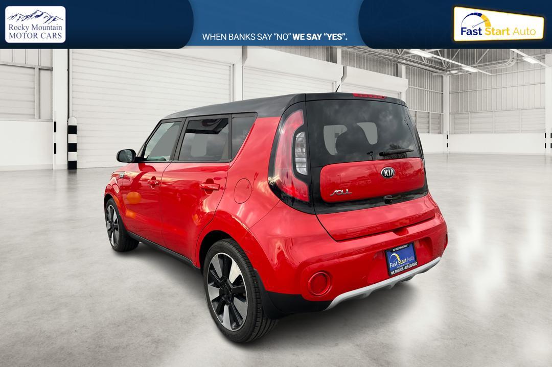 2019 Red Kia Soul + (KNDJP3A59K7) with an 2.0L L4 DOHC 16V engine, 6A transmission, located at 7755 State Street, Midvale, UT, 84047, (801) 753-9063, 40.610329, -111.890656 - Photo#5