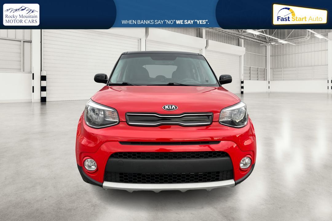 2019 Red Kia Soul + (KNDJP3A59K7) with an 2.0L L4 DOHC 16V engine, 6A transmission, located at 7755 State Street, Midvale, UT, 84047, (801) 753-9063, 40.610329, -111.890656 - Photo#9