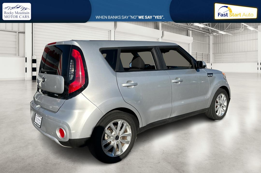 2018 Silver Kia Soul + (KNDJP3A51J7) with an 2.0L L4 DOHC 16V engine, 6A transmission, located at 344 S Washington Blvd, Ogden, UT, 84404, (801) 399-1799, 41.255482, -111.970848 - Photo#2