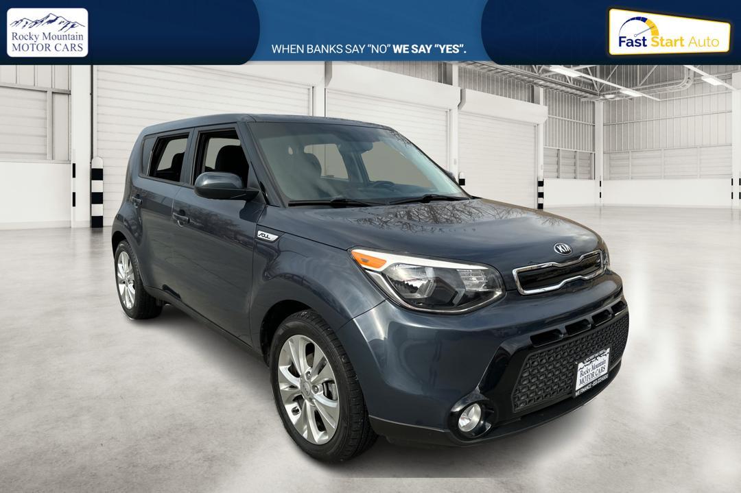 2016 Blue Kia Soul + (KNDJP3A55G7) with an 2.0L L4 DOHC 16V engine, 6A transmission, located at 344 S Washington Blvd, Ogden, UT, 84404, (801) 399-1799, 41.255482, -111.970848 - Photo#0