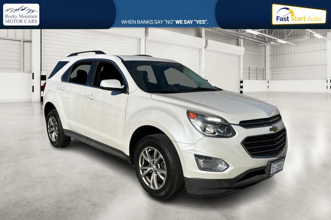 2017 White Chevrolet Equinox LT 2WD (2GNALCEK5H1) with an 2.4L L4 DOHC 16V FFV engine, 6A transmission, located at 767 S State Road, Pleasant Grove, UT, 84062, (801) 785-1058, 40.354839, -111.736687 - Photo#0