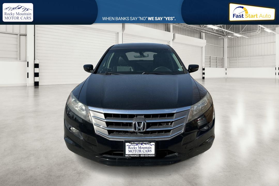 2012 Black Honda Accord Crosstour EX-L V-6 2WD w/ Navigation (5J6TF1H5XCL) with an 3.5L V6 SOHC 24V engine, 5-Speed Automatic transmission, located at 767 S State Road, Pleasant Grove, UT, 84062, (801) 785-1058, 40.354839, -111.736687 - Photo#9