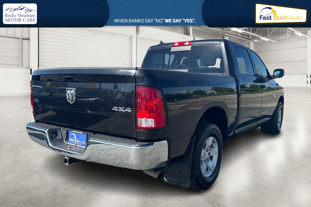 2018 Black RAM 1500 SLT Crew Cab SWB 4WD (1C6RR7LT4JS) with an 5.7L V8 OHV 16V engine, 8A transmission, located at 7755 State Street, Midvale, UT, 84047, (801) 753-9063, 40.610329, -111.892159 - Photo#2