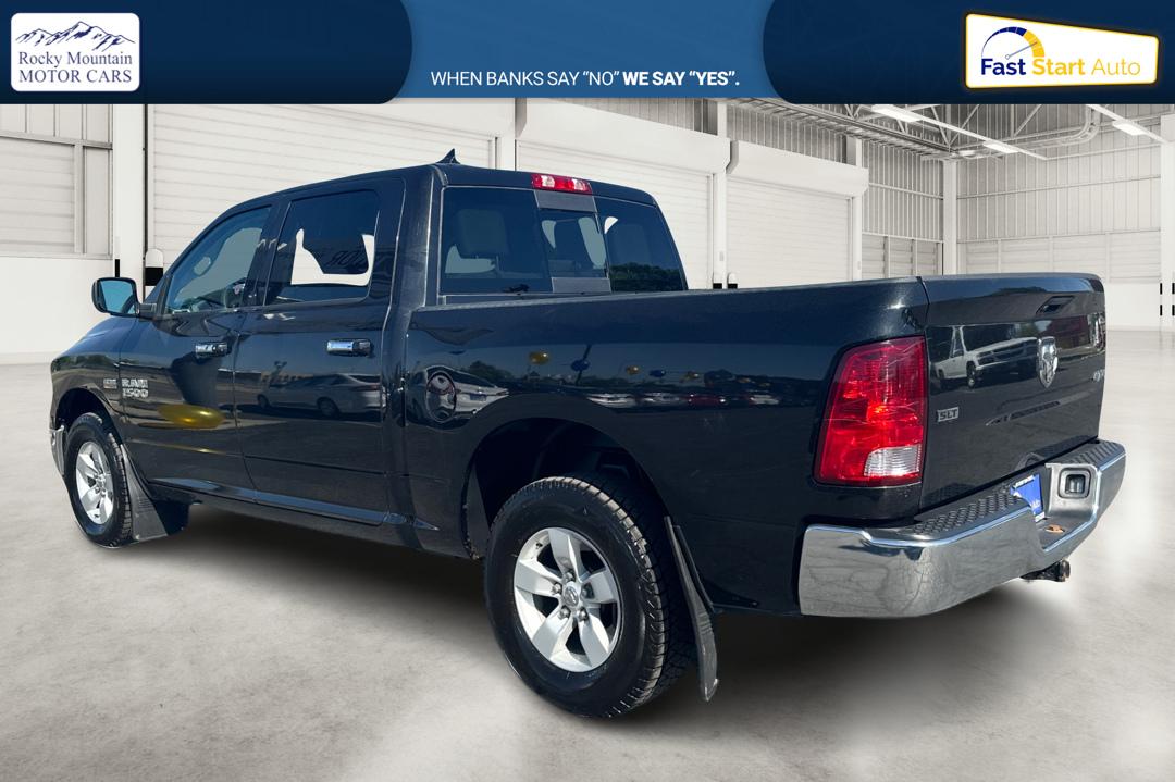 2018 Black RAM 1500 SLT Crew Cab SWB 4WD (1C6RR7LT4JS) with an 5.7L V8 OHV 16V engine, 8A transmission, located at 7755 State Street, Midvale, UT, 84047, (801) 753-9063, 40.610329, -111.892159 - Photo#5