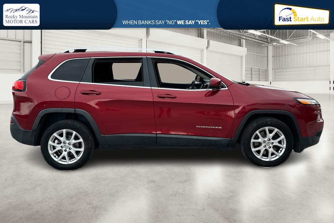 2017 Red Jeep Cherokee Latitude FWD (1C4PJLCB0HD) with an 2.4L L4 DOHC 16V engine, 9A transmission, located at 344 S Washington Blvd, Ogden, UT, 84404, (801) 399-1799, 41.255482, -111.970848 - Photo#1