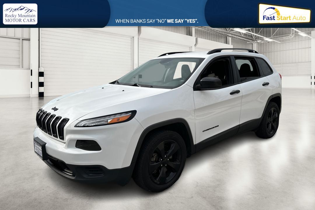 2017 White Jeep Cherokee Sport FWD (1C4PJLAS3HW) with an 3.2L V6 DOHC 24V engine, 9A transmission, located at 7755 State Street, Midvale, UT, 84047, (801) 753-9063, 40.610329, -111.892159 - Photo#8