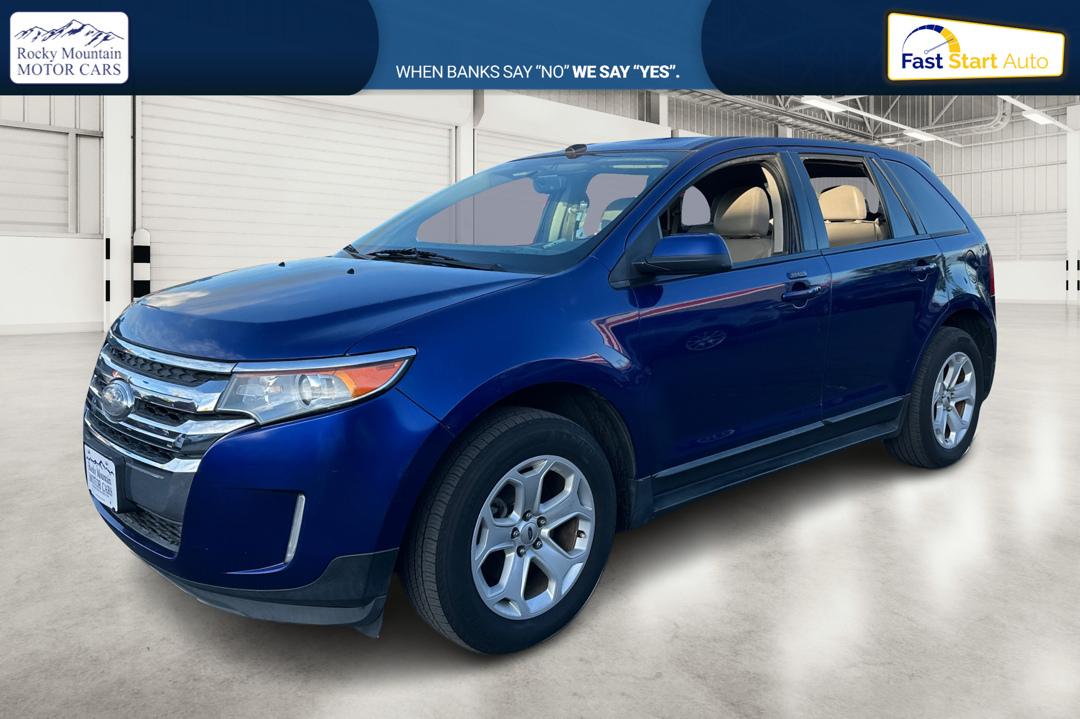 2013 Blue Ford Edge SEL FWD (2FMDK3J94DB) with an 2.0L L4 DOHC 16V engine, 6-Speed Automatic transmission, located at 767 S State Road, Pleasant Grove, UT, 84062, (801) 785-1058, 40.354839, -111.736687 - Photo#8