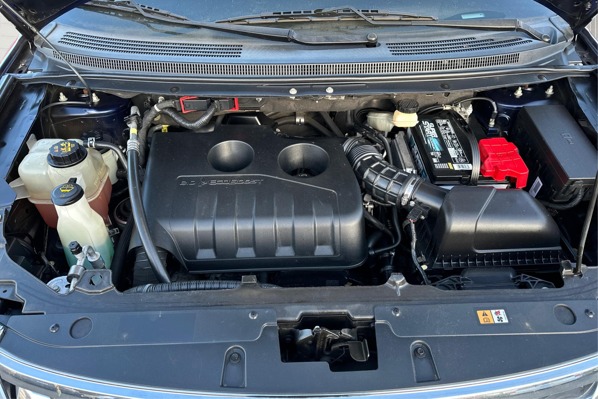 2013 Blue Ford Edge SEL FWD (2FMDK3J94DB) with an 2.0L L4 DOHC 16V engine, 6-Speed Automatic transmission, located at 767 S State Road, Pleasant Grove, UT, 84062, (801) 785-1058, 40.354839, -111.736687 - Photo#10