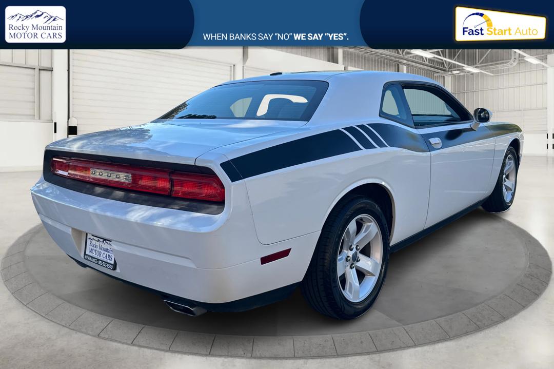 2012 White Dodge Challenger SXT (2C3CDYAG7CH) with an 3.6L V6 DOHC 24V engine, 4-Speed Automatic transmission, located at 767 S State Road, Pleasant Grove, UT, 84062, (801) 785-1058, 40.354839, -111.736687 - Photo#2