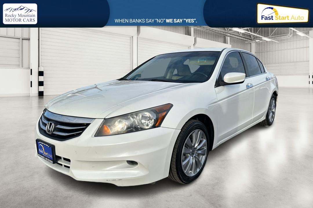 2012 White Honda Accord EX-L V6 Sedan AT (1HGCP3F88CA) with an 3.5L V6 SOHC 24V engine, 5-Speed Automatic transmission, located at 344 S Washington Blvd, Ogden, UT, 84404, (801) 399-1799, 41.255482, -111.970848 - Photo#8