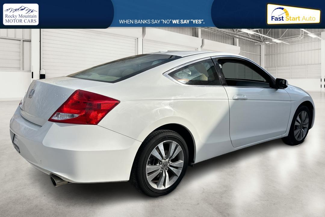 2012 White Honda Accord EX-L Coupe AT (1HGCS1B86CA) with an 2.4L L4 DOHC 16V engine, 6-Speed Automatic transmission, located at 344 S Washington Blvd, Ogden, UT, 84404, (801) 399-1799, 41.255482, -111.970848 - Photo#2