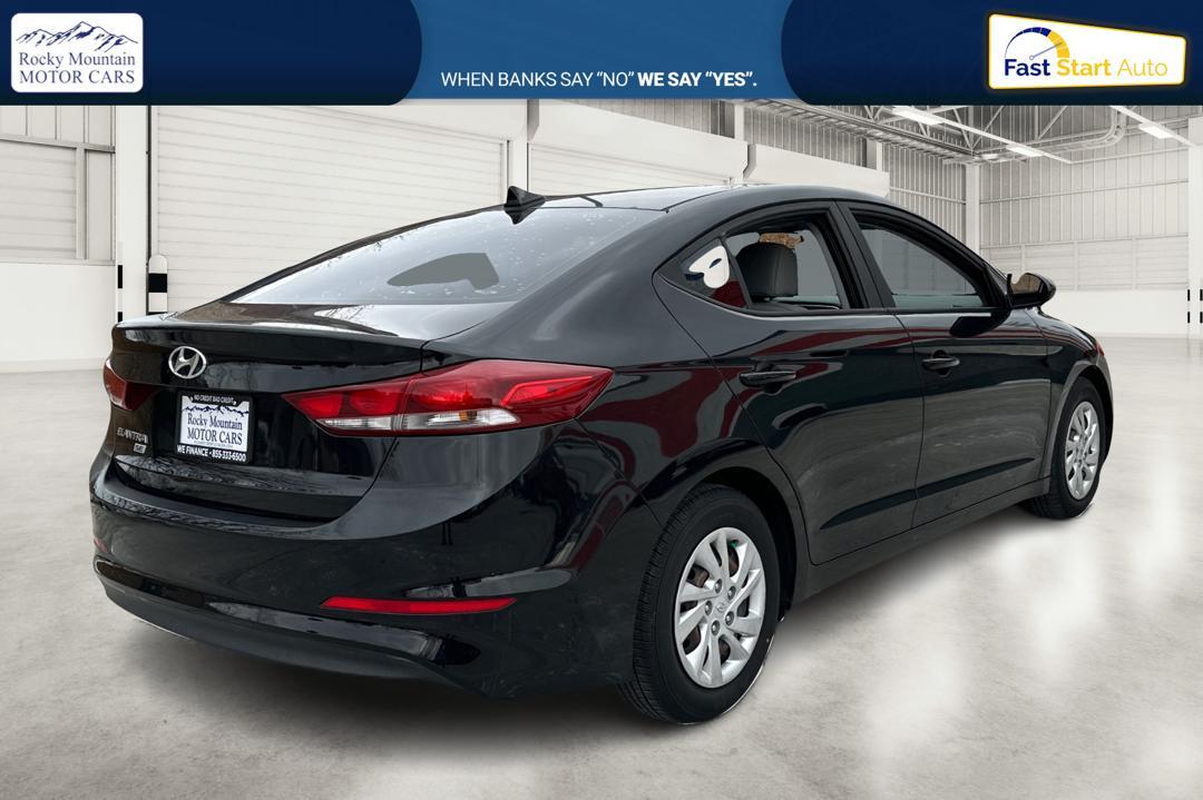 2017 Black Hyundai Elantra SE 6AT (KMHD74LF5HU) with an 1.8L L4 DOHC 16V engine, 6A transmission, located at 767 S State Road, Pleasant Grove, UT, 84062, (801) 785-1058, 40.354839, -111.736687 - Photo#2