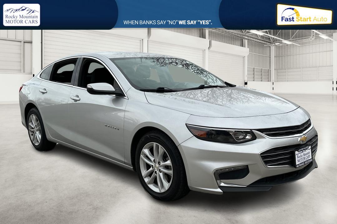 2018 Silver Chevrolet Malibu LT (1G1ZD5ST9JF) with an 1.5L L4 DOHC 16V engine, 6A transmission, located at 767 S State Road, Pleasant Grove, UT, 84062, (801) 785-1058, 40.354839, -111.736687 - Photo#0