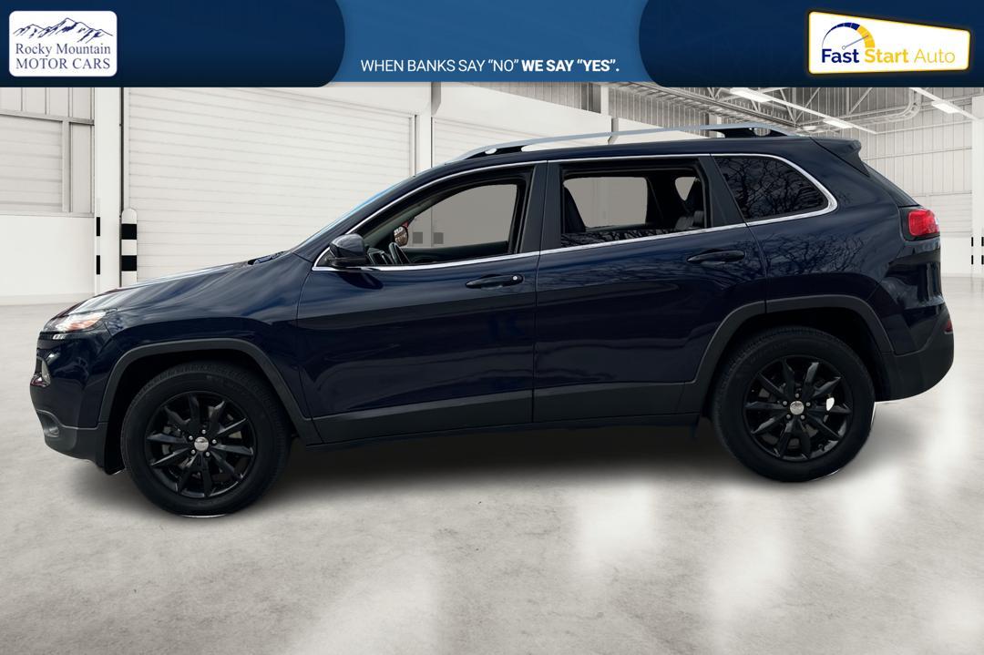 2016 Blue Jeep Cherokee Limited 4WD (1C4PJMDB7GW) with an 2.4L L4 DOHC 16V engine, 9A transmission, located at 767 S State Road, Pleasant Grove, UT, 84062, (801) 785-1058, 40.354839, -111.736687 - Photo#6