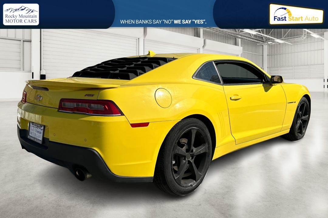 2015 Yellow Chevrolet Camaro 1LT Coupe (2G1FD1E37F9) with an 3.6L V6 DOHC 24V FFV engine, 6-Speed Automatic transmission, located at 767 S State Road, Pleasant Grove, UT, 84062, (801) 785-1058, 40.354839, -111.736687 - Photo#2