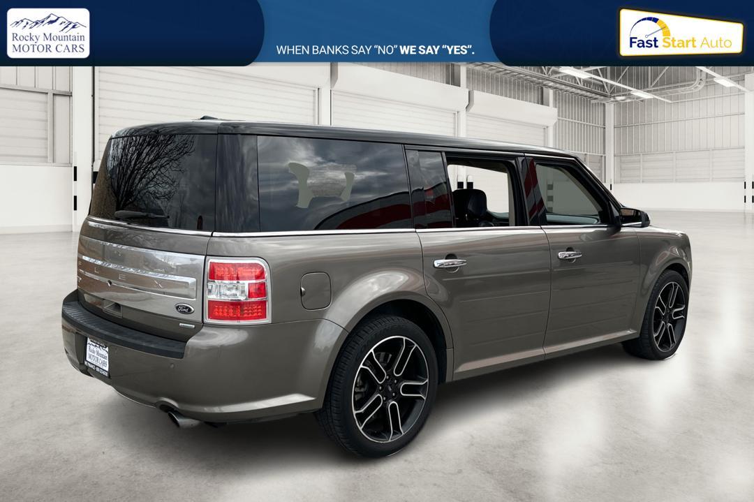 2013 Gray Ford Flex Limited AWD (2FMHK6DT0DB) with an 3.5L V6 DOHC 24V engine, 6-Speed Automatic Overdrive transmission, located at 767 S State Road, Pleasant Grove, UT, 84062, (801) 785-1058, 40.354839, -111.736687 - Photo#2