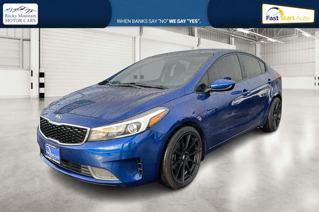 2018 Blue Kia Forte LX 6M (3KPFK4A77JE) with an 2.0L L4 DOHC 16V engine, 6M transmission, located at 7755 State Street, Midvale, UT, 84047, (801) 753-9063, 40.610329, -111.892159 - Photo#8