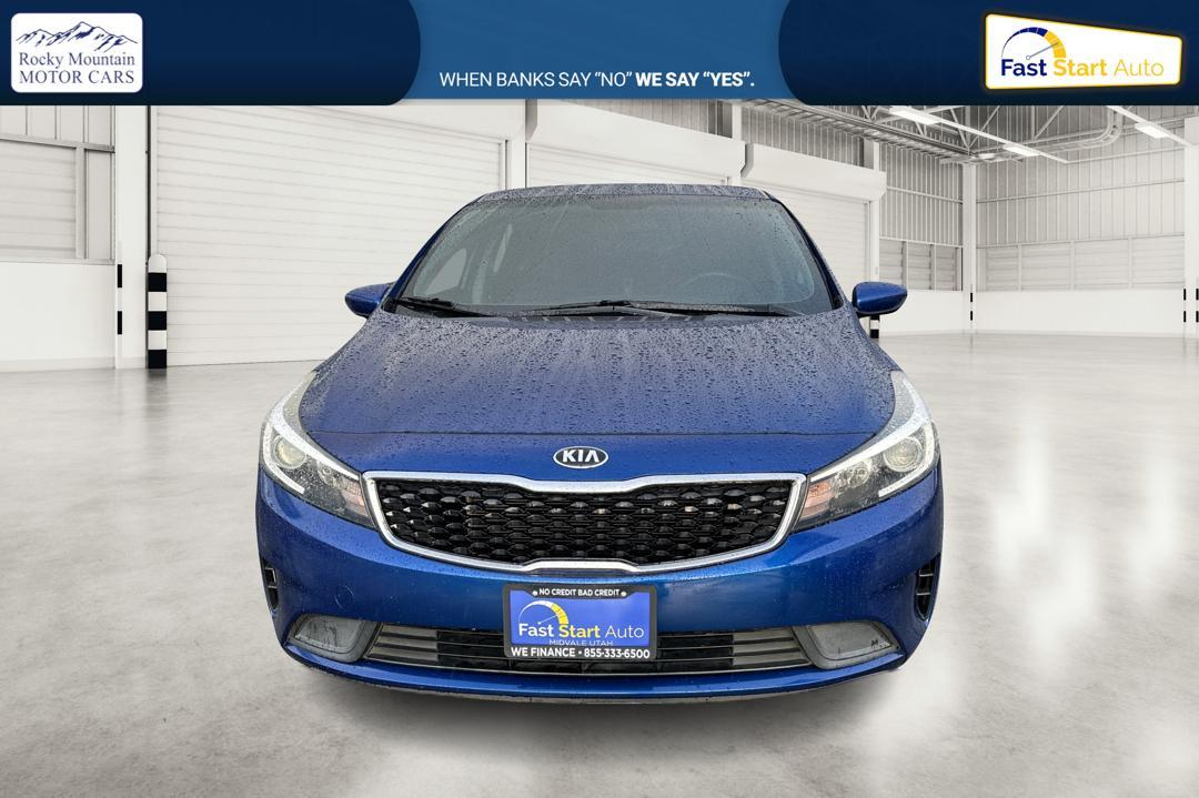 2018 Blue Kia Forte LX 6M (3KPFK4A77JE) with an 2.0L L4 DOHC 16V engine, 6M transmission, located at 7755 State Street, Midvale, UT, 84047, (801) 753-9063, 40.610329, -111.892159 - Photo#9