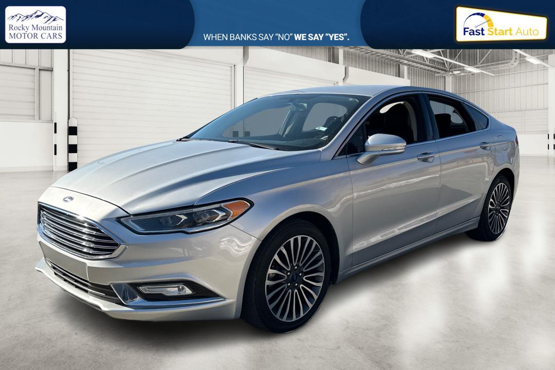 2017 Silver Ford Fusion Titanium (3FA6P0K93HR) with an 2.0L L4 DOHC 16V engine, 6A transmission, located at 767 S State Road, Pleasant Grove, UT, 84062, (801) 785-1058, 40.354839, -111.736687 - Photo#8