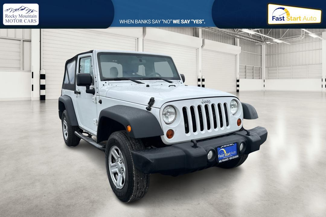 2012 White Jeep Wrangler Sport 4WD (1C4AJWAG0CL) with an 3.6L V6 DOHC 24V FFV engine, Automatic, 5-Spd transmission, located at 7755 State Street, Midvale, UT, 84047, (801) 753-9063, 40.610329, -111.892159 - Photo#0