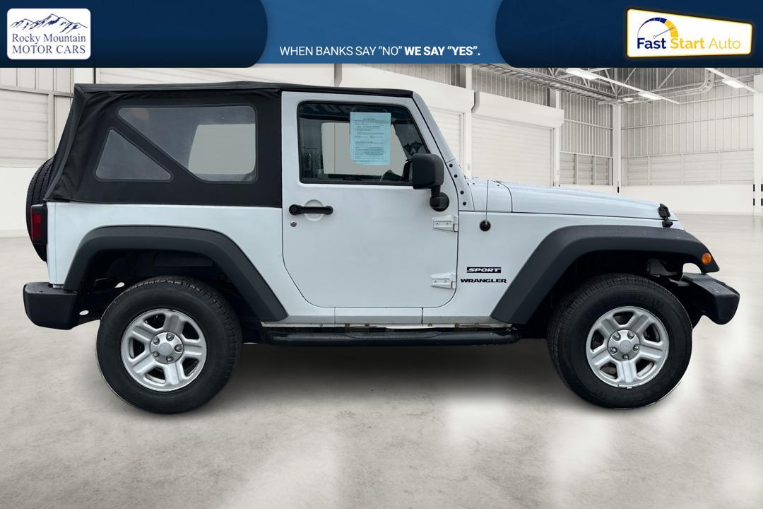 2012 White Jeep Wrangler Sport 4WD (1C4AJWAG0CL) with an 3.6L V6 DOHC 24V FFV engine, Automatic, 5-Spd transmission, located at 7755 State Street, Midvale, UT, 84047, (801) 753-9063, 40.610329, -111.892159 - Photo#1