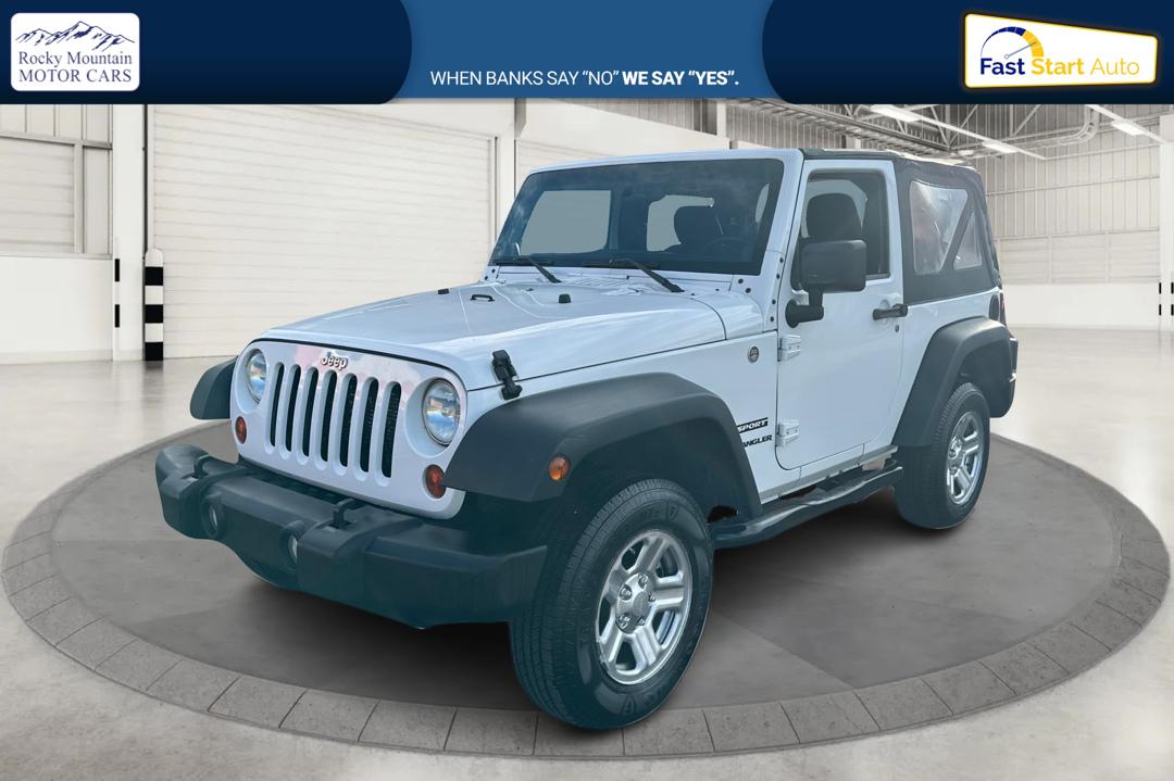 2012 White Jeep Wrangler Sport 4WD (1C4AJWAG0CL) with an 3.6L V6 DOHC 24V FFV engine, Automatic, 5-Spd transmission, located at 767 S State Road, Pleasant Grove, UT, 84062, (801) 785-1058, 40.354839, -111.736687 - Photo#6