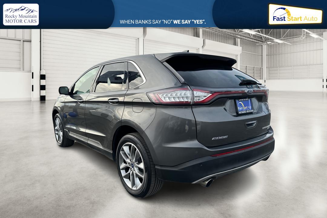 2017 Gray Ford Edge Titanium (2FMPK3K95HB) with an 2.0L L4 DOHC 16V engine, 6A transmission, located at 7755 State Street, Midvale, UT, 84047, (801) 753-9063, 40.610329, -111.892159 - Photo#5