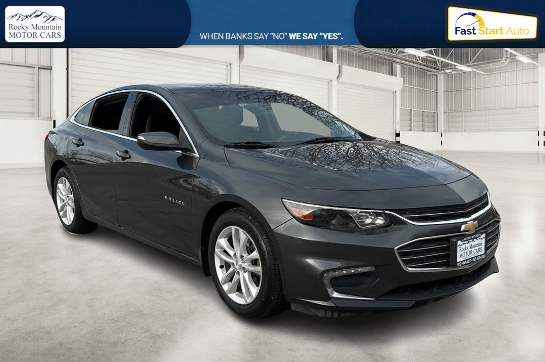 2016 Gray Chevrolet Malibu 1LT (1G1ZE5ST2GF) with an 1.5L L4 DOHC 16V engine, 6A transmission, located at 767 S State Road, Pleasant Grove, UT, 84062, (801) 785-1058, 40.354839, -111.736687 - Photo#0