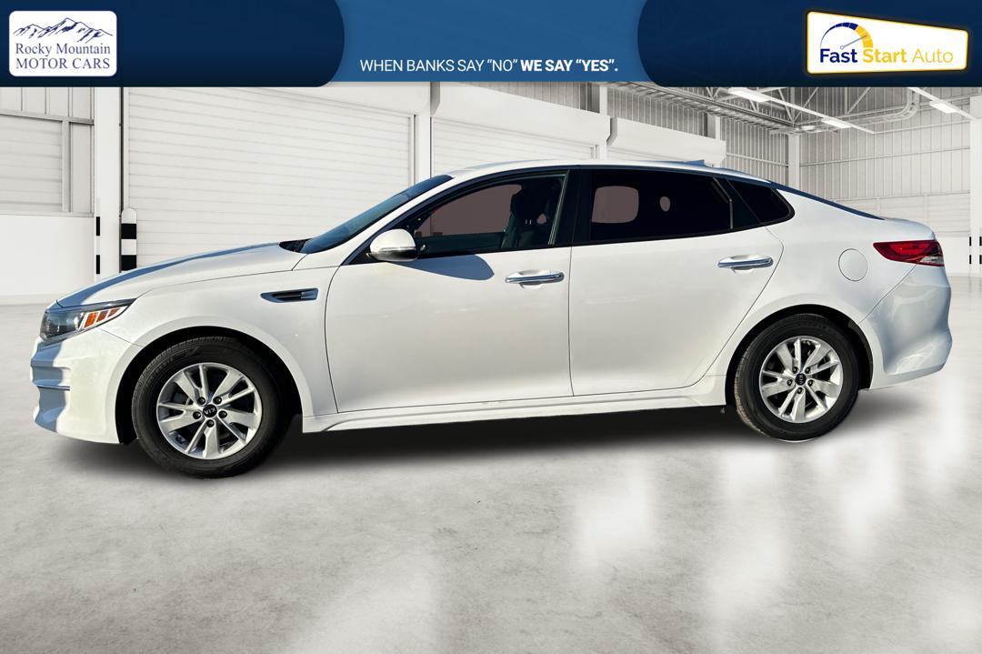 2018 White Kia Optima LX (5XXGT4L30JG) with an 2.4L L4 DOHC 16V engine, 6A transmission, located at 7755 State Street, Midvale, UT, 84047, (801) 753-9063, 40.610329, -111.890656 - Photo#6