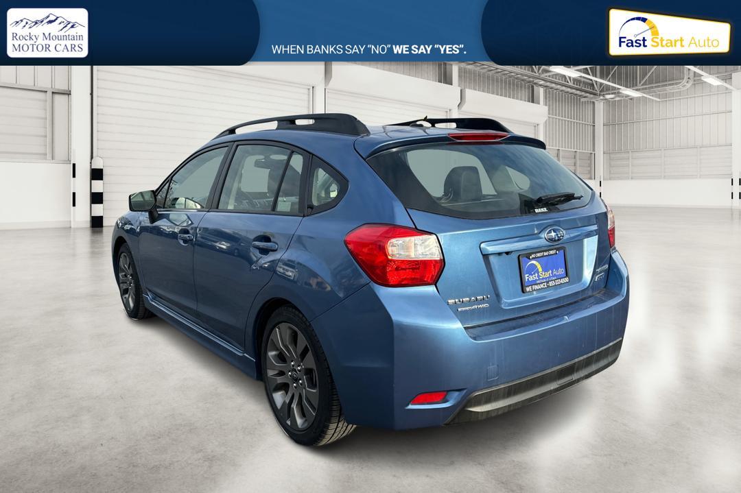 2015 Blue Subaru Impreza 2.0i Sport Limited PZEV 5-Door (JF1GPAW69F8) with an 2.0L H4 DOHC 16V engine, Continuously Variable Transmission transmission, located at 7755 State Street, Midvale, UT, 84047, (801) 753-9063, 40.610329, -111.892159 - Photo#5