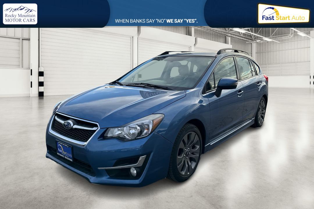 2015 Blue Subaru Impreza 2.0i Sport Limited PZEV 5-Door (JF1GPAW69F8) with an 2.0L H4 DOHC 16V engine, Continuously Variable Transmission transmission, located at 7755 State Street, Midvale, UT, 84047, (801) 753-9063, 40.610329, -111.892159 - Photo#8