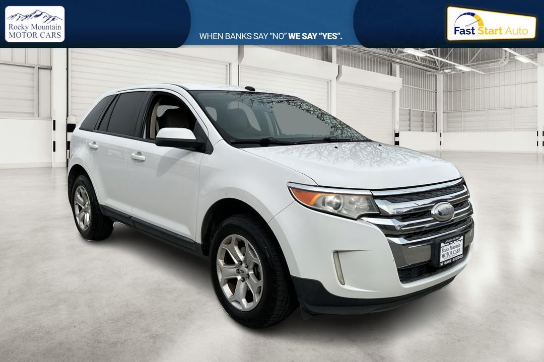 2014 White Ford Edge SEL FWD (2FMDK3JC9EB) with an 3.5L V6 DOHC 24V engine, 6-Speed Automatic transmission, located at 767 S State Road, Pleasant Grove, UT, 84062, (801) 785-1058, 40.354839, -111.736687 - Photo#0