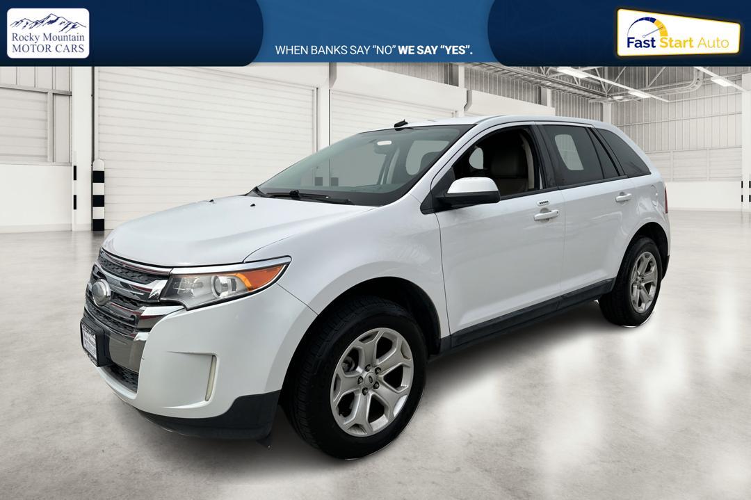 2014 White Ford Edge SEL FWD (2FMDK3JC9EB) with an 3.5L V6 DOHC 24V engine, 6-Speed Automatic transmission, located at 767 S State Road, Pleasant Grove, UT, 84062, (801) 785-1058, 40.354839, -111.736687 - Photo#8