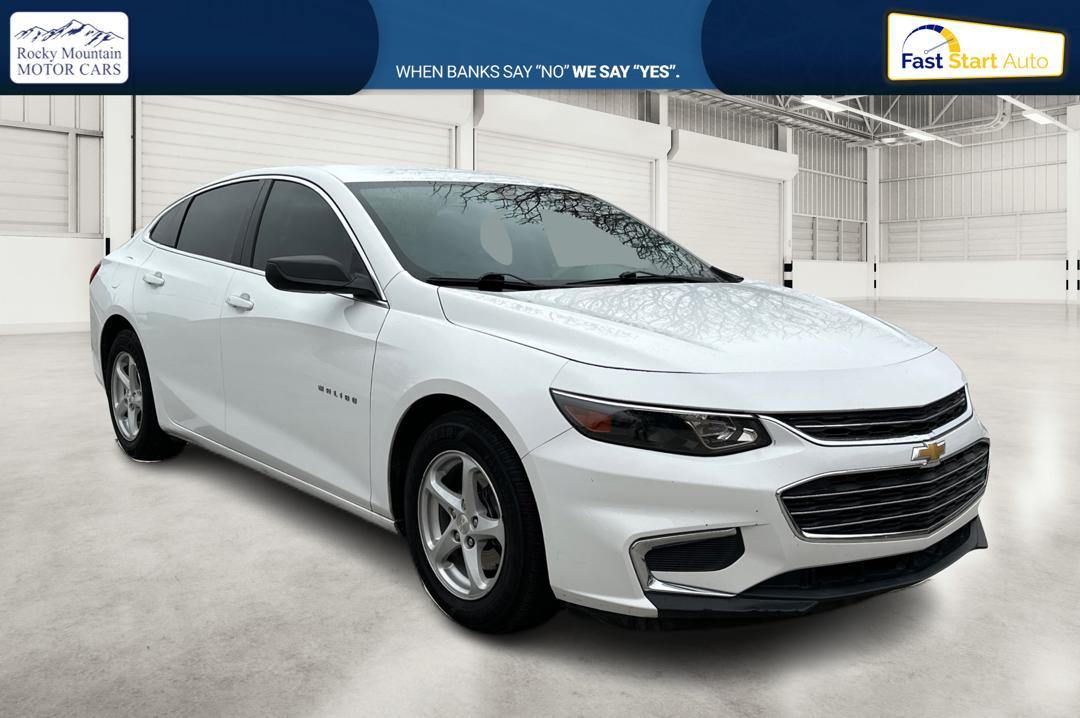 2017 White Chevrolet Malibu LS (1G1ZB5ST5HF) with an 1.5L L4 DOHC 16V engine, 6A transmission, located at 767 S State Road, Pleasant Grove, UT, 84062, (801) 785-1058, 40.354839, -111.736687 - Photo#0