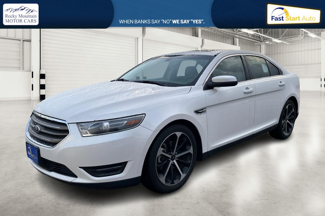 2015 White Ford Taurus SEL FWD (1FAHP2E87FG) with an 3.5L V6 DOHC 24V engine, 6-Speed Automatic transmission, located at 7755 State Street, Midvale, UT, 84047, (801) 753-9063, 40.610329, -111.892159 - Photo#8