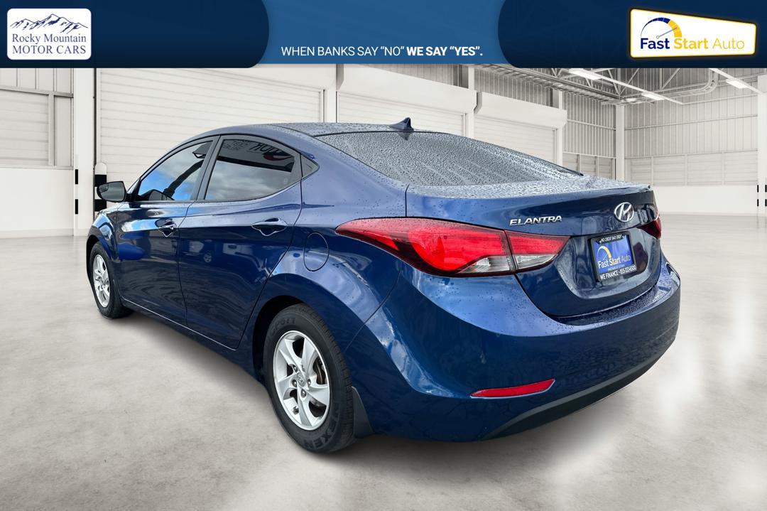 2015 Blue Hyundai Elantra Limited (5NPDH4AE3FH) with an 1.8L L4 DOHC 16V engine, 6-Speed Automatic transmission, located at 7755 State Street, Midvale, UT, 84047, (801) 753-9063, 40.610329, -111.892159 - Photo#5