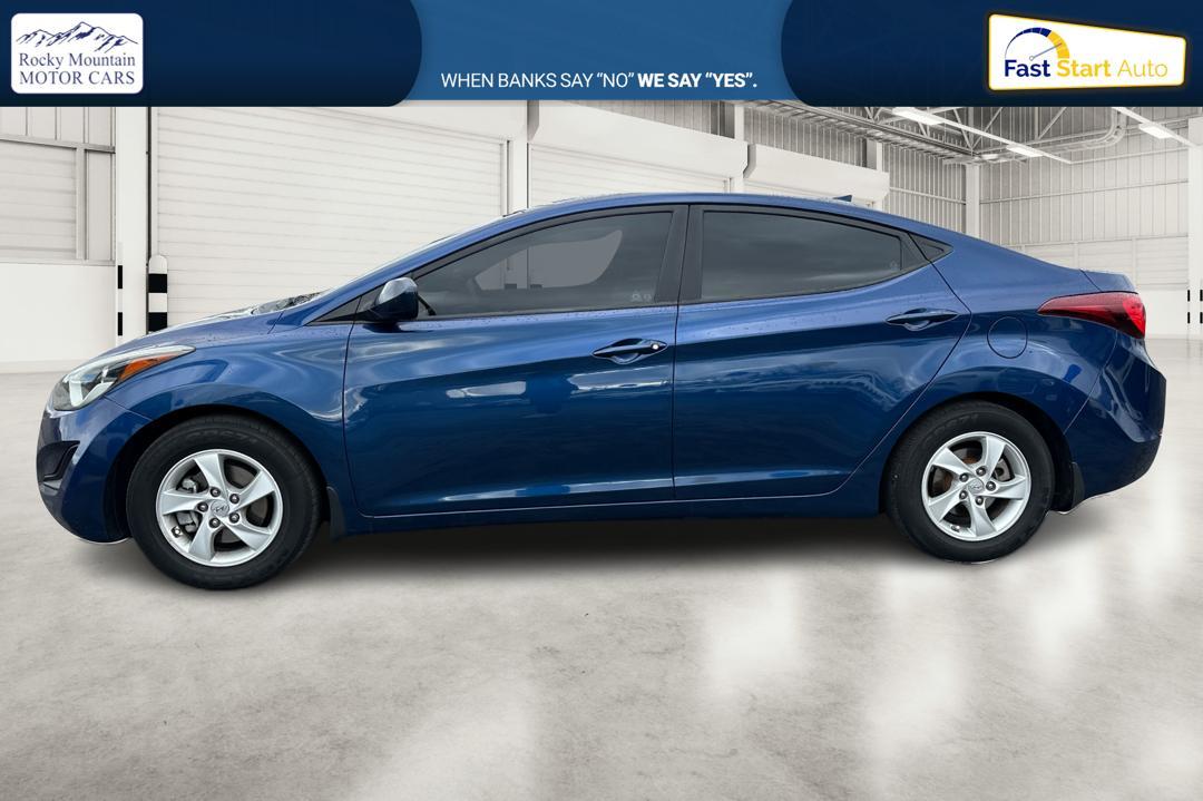 2015 Blue Hyundai Elantra Limited (5NPDH4AE3FH) with an 1.8L L4 DOHC 16V engine, 6-Speed Automatic transmission, located at 7755 State Street, Midvale, UT, 84047, (801) 753-9063, 40.610329, -111.892159 - Photo#6