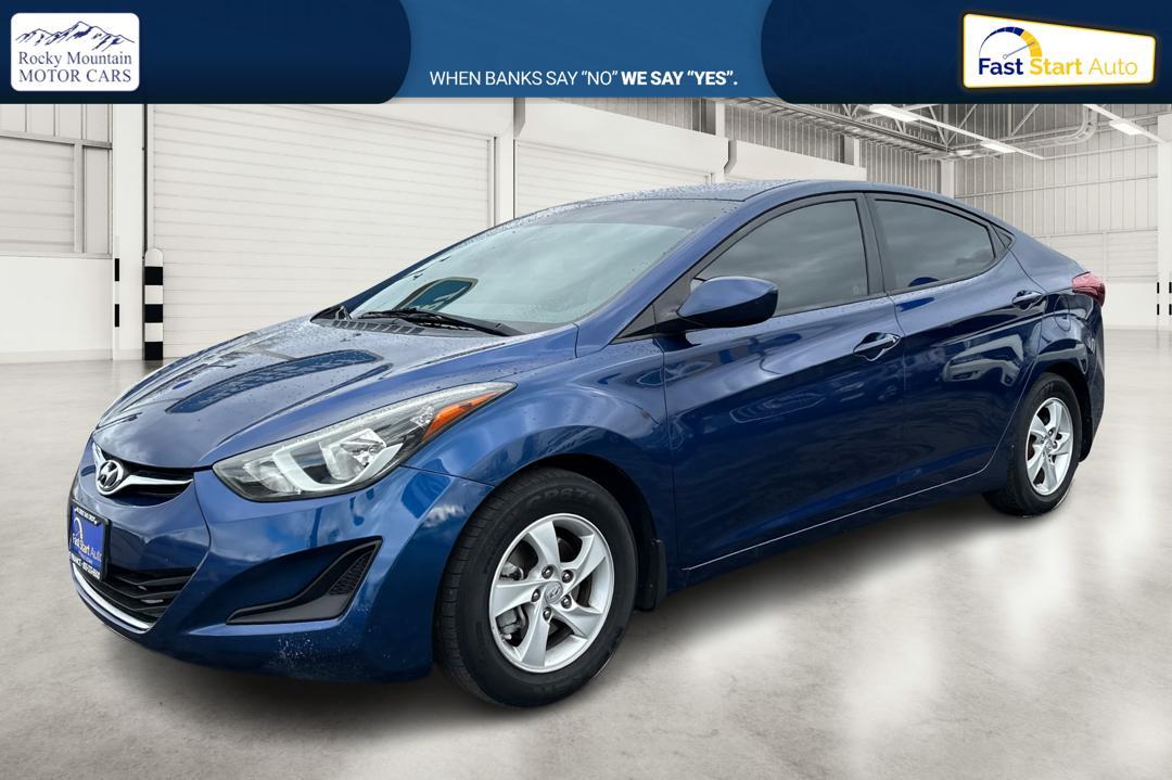 2015 Blue Hyundai Elantra Limited (5NPDH4AE3FH) with an 1.8L L4 DOHC 16V engine, 6-Speed Automatic transmission, located at 7755 State Street, Midvale, UT, 84047, (801) 753-9063, 40.610329, -111.892159 - Photo#8