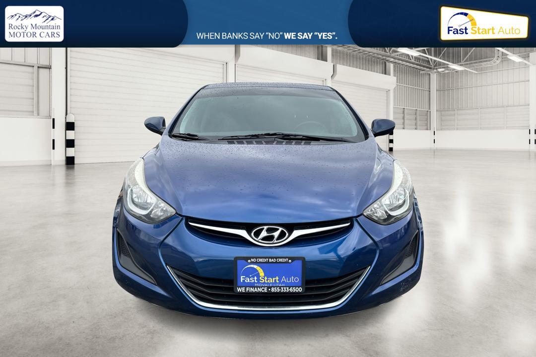 2015 Blue Hyundai Elantra Limited (5NPDH4AE3FH) with an 1.8L L4 DOHC 16V engine, 6-Speed Automatic transmission, located at 7755 State Street, Midvale, UT, 84047, (801) 753-9063, 40.610329, -111.892159 - Photo#9