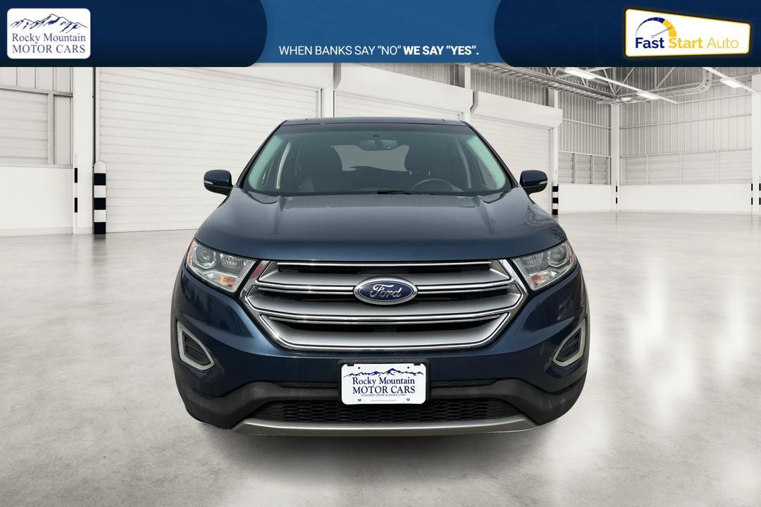 2017 Blue Ford Edge SEL FWD (2FMPK3J87HB) with an 3.5L V6 DOHC 24V engine, 6A transmission, located at 767 S State Road, Pleasant Grove, UT, 84062, (801) 785-1058, 40.354839, -111.736687 - Photo#9