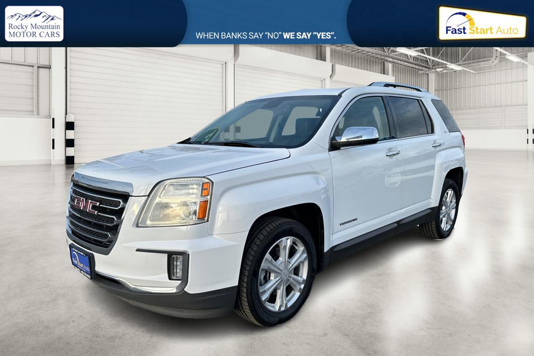 2017 White GMC Terrain SLT FWD (2GKALPEK9H6) with an 2.4L L4 DOHC 16V engine, 6A transmission, located at 7755 State Street, Midvale, UT, 84047, (801) 753-9063, 40.610329, -111.892159 - Photo#8