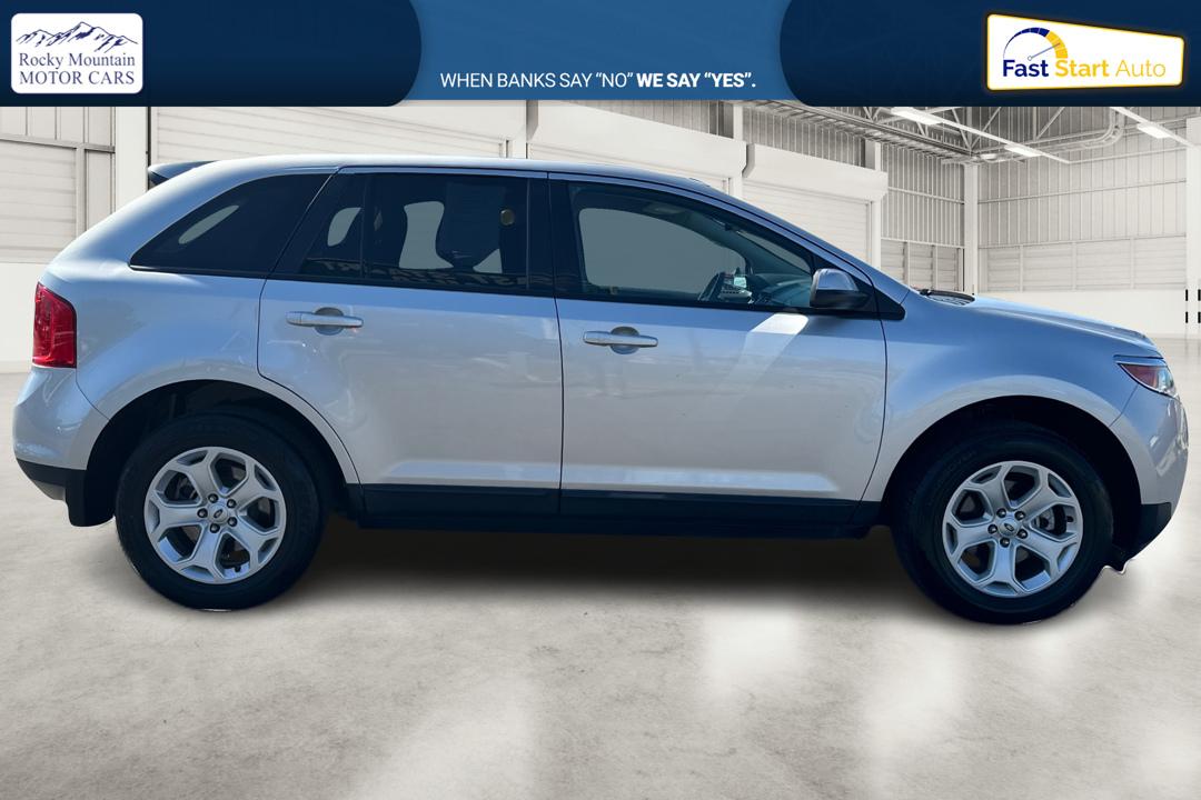 2014 Silver Ford Edge SEL FWD (2FMDK3JC9EB) with an 3.5L V6 DOHC 24V engine, 6-Speed Automatic transmission, located at 7755 State Street, Midvale, UT, 84047, (801) 753-9063, 40.610329, -111.890656 - Photo#1