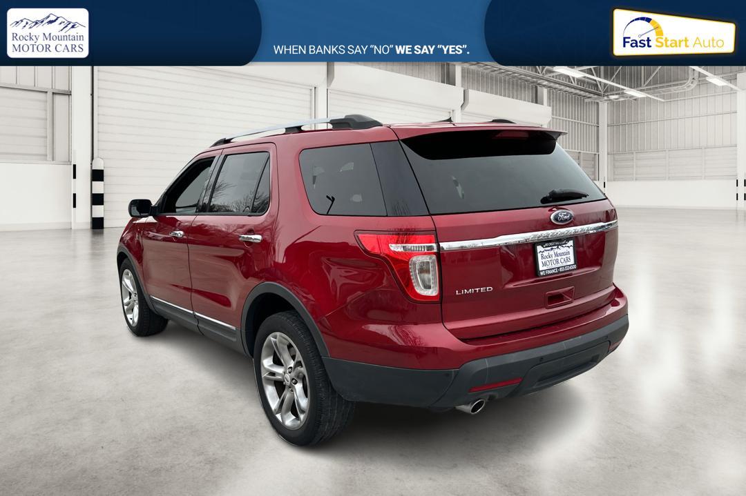 2013 Red Ford Explorer Limited FWD (1FM5K7F83DG) with an 3.5L V6 DOHC 24V engine, 6-Speed Automatic transmission, located at 767 S State Road, Pleasant Grove, UT, 84062, (801) 785-1058, 40.354839, -111.736687 - Photo#5