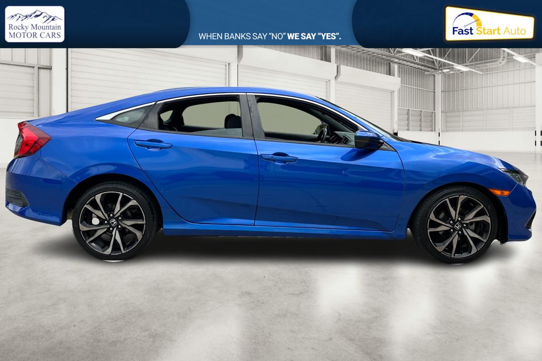 2019 Blue Honda Civic EX Honda Sensing Sedan CVT (2HGFC2F89KH) with an 2.0L L4 DOHC 16V engine, CVT transmission, located at 767 S State Road, Pleasant Grove, UT, 84062, (801) 785-1058, 40.354839, -111.736687 - Photo#1