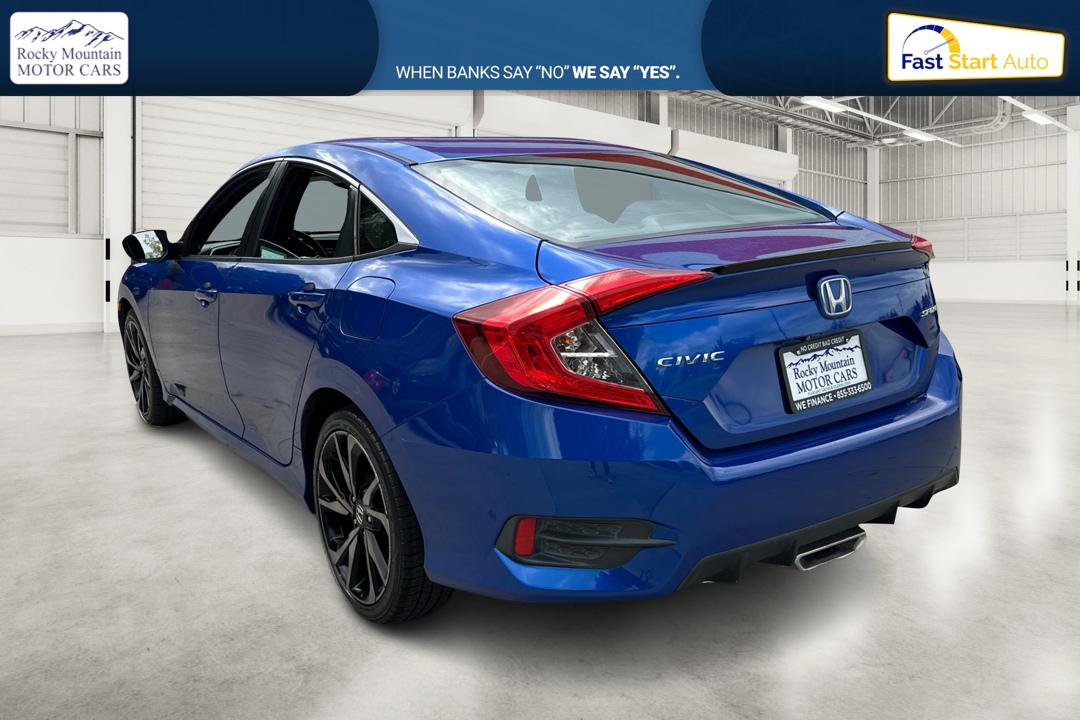2019 Blue Honda Civic EX Honda Sensing Sedan CVT (2HGFC2F89KH) with an 2.0L L4 DOHC 16V engine, CVT transmission, located at 767 S State Road, Pleasant Grove, UT, 84062, (801) 785-1058, 40.354839, -111.736687 - Photo#5