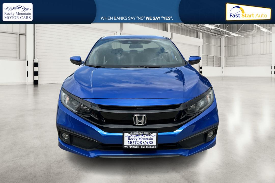 2019 Blue Honda Civic EX Honda Sensing Sedan CVT (2HGFC2F89KH) with an 2.0L L4 DOHC 16V engine, CVT transmission, located at 767 S State Road, Pleasant Grove, UT, 84062, (801) 785-1058, 40.354839, -111.736687 - Photo#9